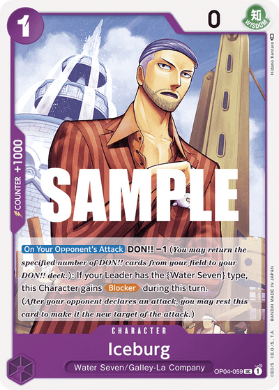 Iceburg OP04-059 Kingdoms of Intrigue One Piece Karte