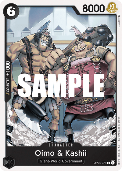 Oimo &amp; Kashii OP04-078 Kingdoms of Intrigue One Piece Karte
