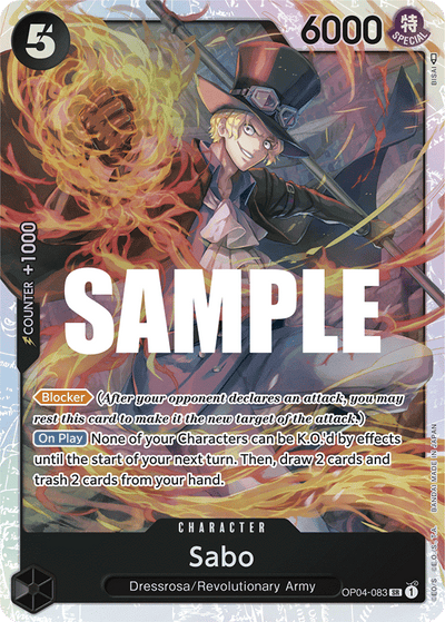Sabo OP04-083 Kingdoms of Intrigue One Piece Karte
