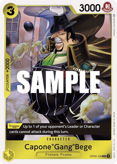 Capone"Gang"Bege OP04-100 Kingdoms of Intrigue One Piece Karte