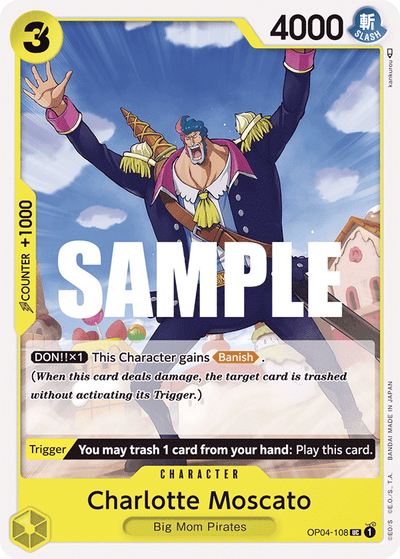 Charlotte Moscato OP04-108 Kingdoms of Intrigue One Piece Karte