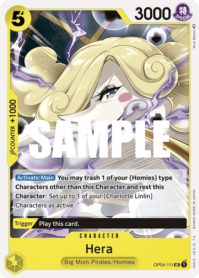 Hera OP04-111 Kingdoms of Intrigue One Piece Karte