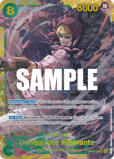 Donquixote Rosinante OP04-119 Kingdoms of Intrigue One Piece Karte