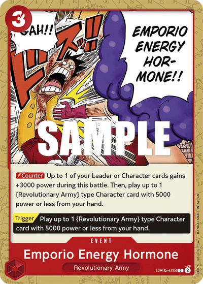 Emporio Energy Hormone OP05-018 Awakening of the New Era One Piece Karte