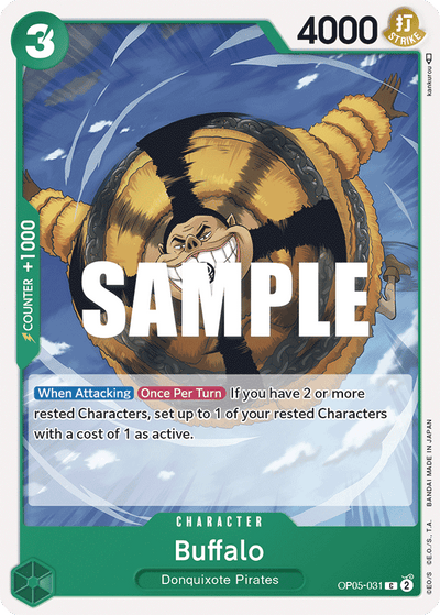 Buffalo OP05-031 Awakening of the New Era One Piece Karte