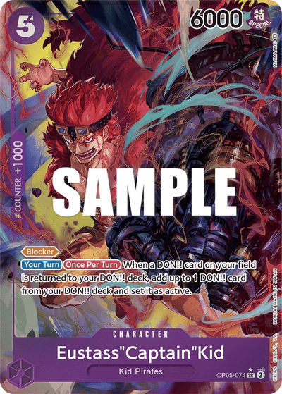 Eustass"Captain"Kid OP05-074 (Parallel 1) Awakening of the New Era One Piece Karte