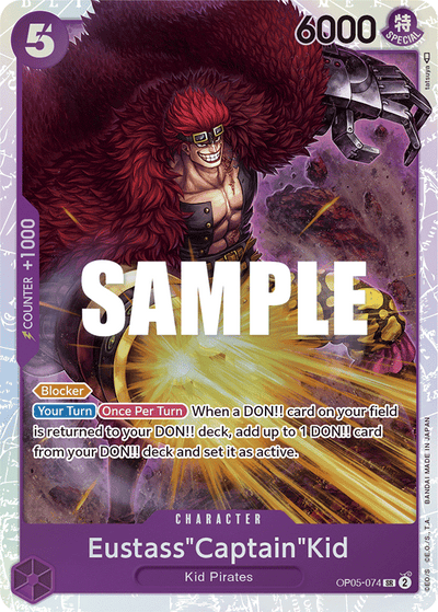 Eustass"Captain"Kid OP05-074 Awakening of the New Era One Piece Karte