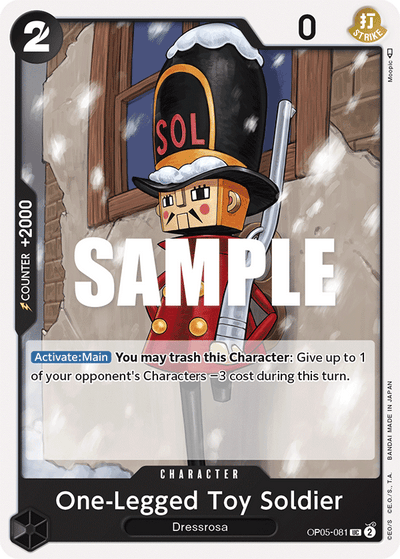 One-Legged Toy Soldier OP05-081 Awakening of the New Era One Piece Karte