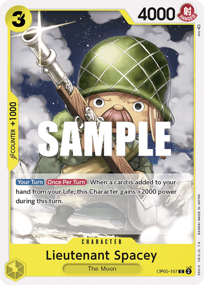 Lieutenant Spacey OP05-107 Awakening of the New Era One Piece Karte