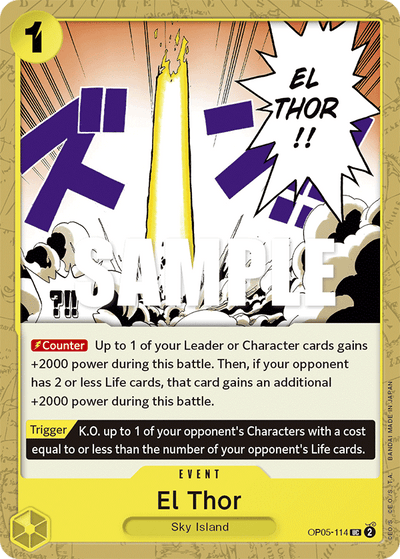 El Thor OP05-114 Awakening of the New Era One Piece Karte