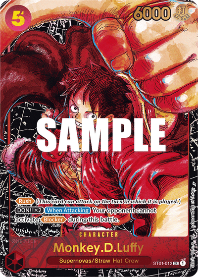 Monkey.D.Luffy ST01-012 (Parallel 2) Awakening of the New Era One Piece Karte