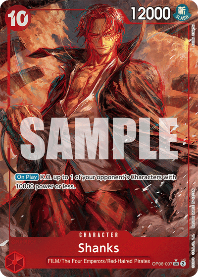 Shanks OP06-007 (Parallel 1) Wings of the Captain One Piece Karte