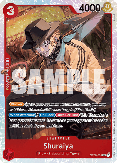 Shuraiya OP06-009 Wings of the Captain One Piece Karte
