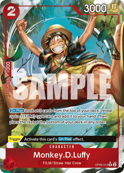 Monkey.D.Luffy OP06-013 (Parallel 1) Wings of the Captain One Piece Karte