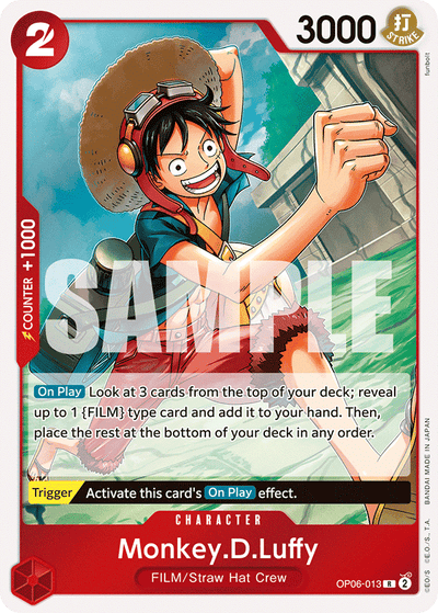 Monkey.D.Luffy OP06-013 Wings of the Captain One Piece Karte