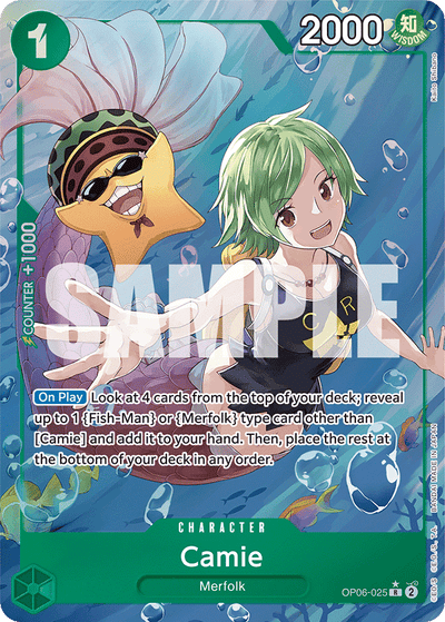 Camie OP06-025 (Parallel 1) Wings of the Captain One Piece Karte