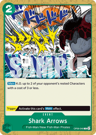 Shark Arrows OP06-040 Wings of the Captain One Piece Karte