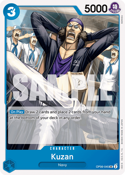 Kuzan OP06-045 Wings of the Captain One Piece Karte