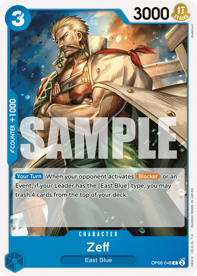 Zeff OP06-048 Wings of the Captain One Piece Karte