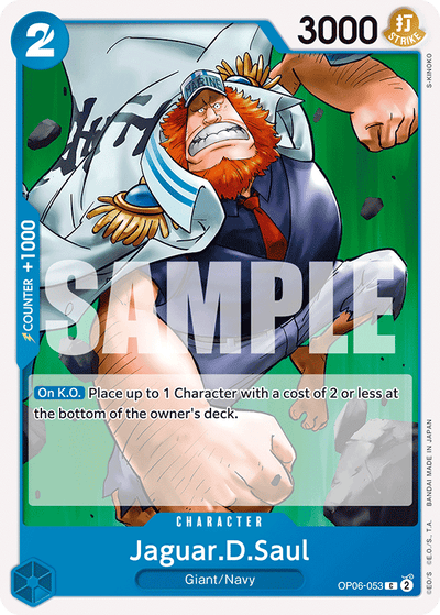Jaguar.D.Saul OP06-053 Wings of the Captain One Piece Karte