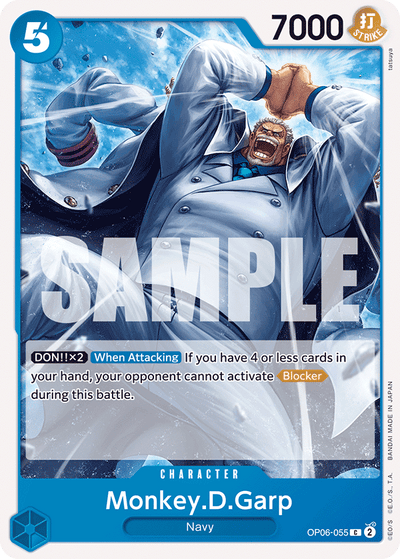 Monkey.D.Garp OP06-055 Wings of the Captain One Piece Karte