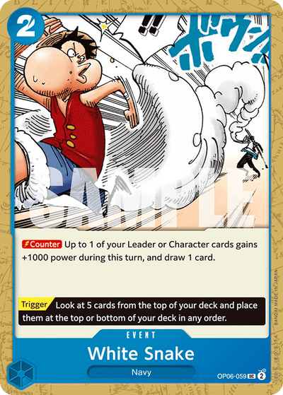 White Snake OP06-059 Wings of the Captain One Piece Karte