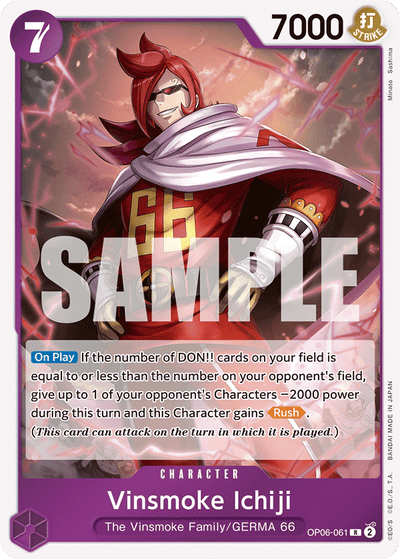 Vinsmoke Ichiji OP06-061 Wings of the Captain One Piece Karte