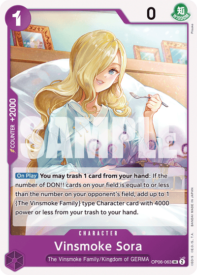 Vinsmoke Sora OP06-063 Wings of the Captain One Piece Karte