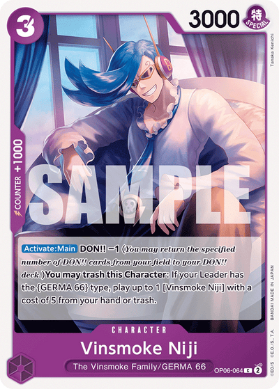 Vinsmoke Niji OP06-064 Wings of the Captain One Piece Karte