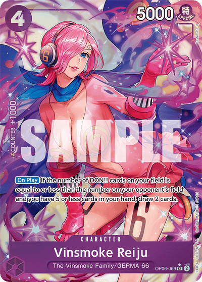 Vinsmoke Reiju OP06-069 (Parallel 1) Wings of the Captain One Piece Karte