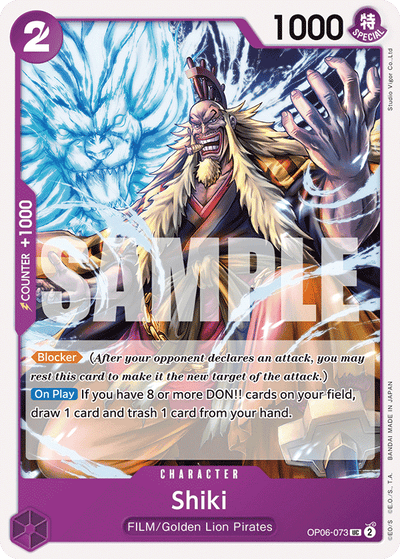 Shiki OP06-073 Wings of the Captain One Piece Karte