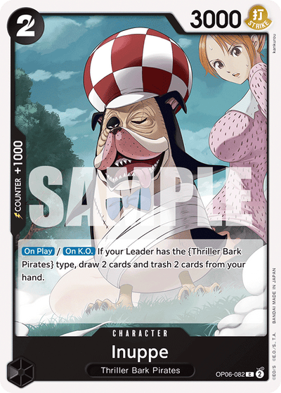 Inuppe OP06-082 Wings of the Captain One Piece Karte