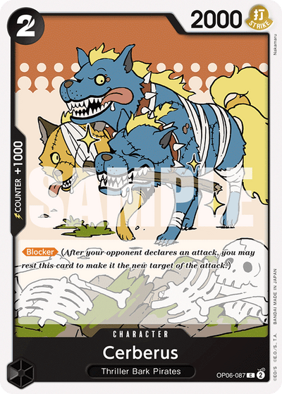Cerberus OP06-087 Wings of the Captain One Piece Karte