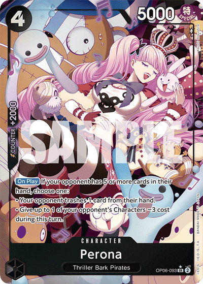 Perona OP06-093 (Parallel 1) Wings of the Captain One Piece Karte