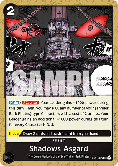 Shadows Asgard OP06-095 Wings of the Captain One Piece Karte