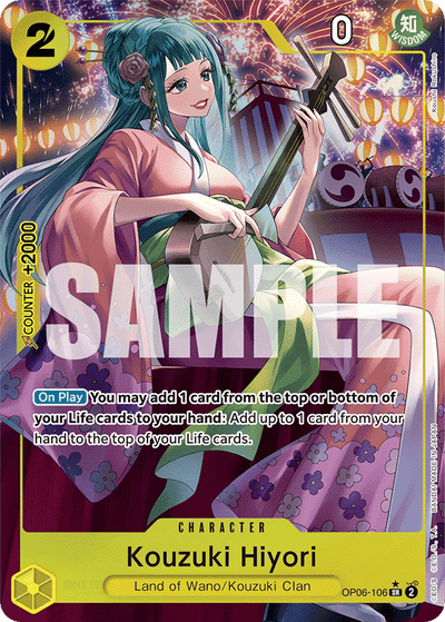 Kouzuki Hiyori OP06-106 (Parallel 1) Wings of the Captain One Piece Karte