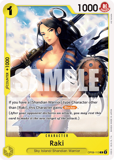 Raki OP06-113 Wings of the Captain One Piece Karte