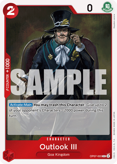 Outlook III OP07-003 500 Years in the Future One Piece Karte