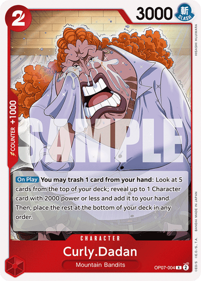 Curly.Dadan OP07-004 500 Years in the Future One Piece Karte