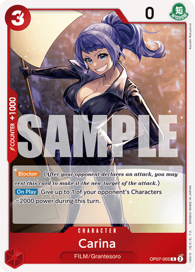Carina OP07-005 500 Years in the Future One Piece Karte