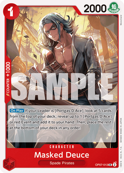 Masked Deuce OP07-013 500 Years in the Future One Piece Karte