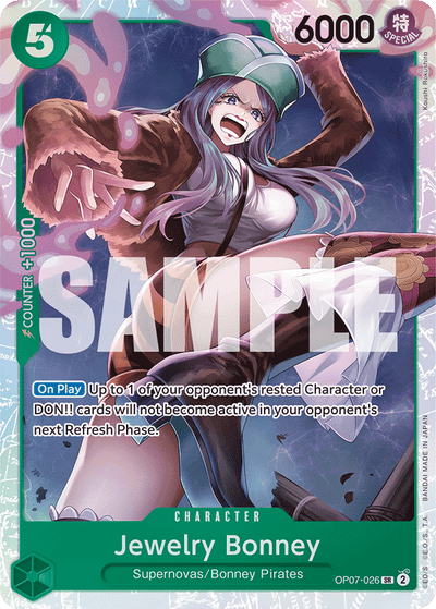 Jewelry Bonney OP07-026 500 Years in the Future One Piece Karte