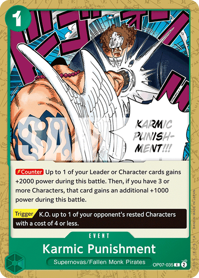 Karmic Punishment OP07-035 500 Years in the Future One Piece Karte