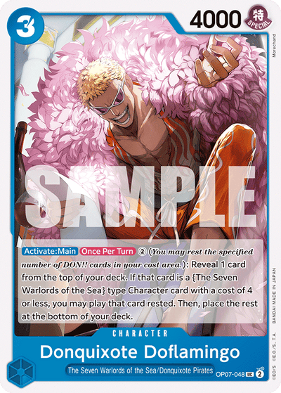 Donquixote Doflamingo OP07-048 500 Years in the Future One Piece Karte