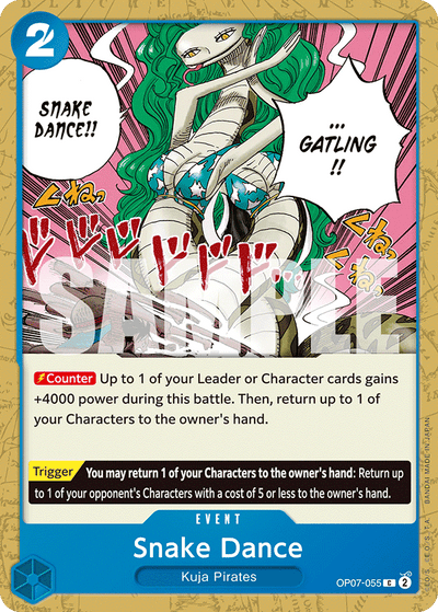 Snake Dance OP07-055 500 Years in the Future One Piece Karte