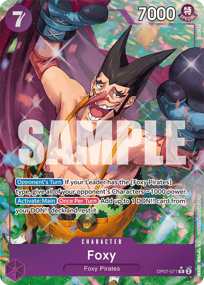 Foxy OP07-071 (Parallel 1) 500 Years in the Future One Piece Karte