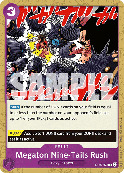 Megaton Nine-Tails Rush OP07-078 500 Years in the Future One Piece Karte