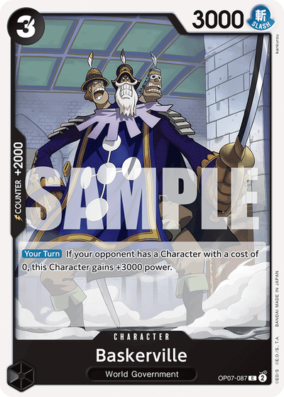 Baskerville OP07-087 500 Years in the Future One Piece Karte
