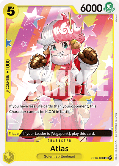 Atlas OP07-098 500 Years in the Future One Piece Karte