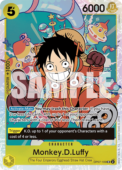 Monkey.D.Luffy OP07-109 500 Years in the Future One Piece Karte